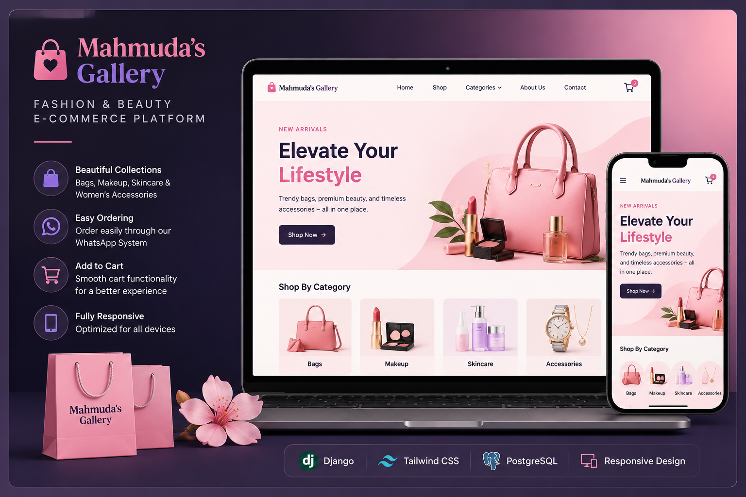 Mahmuda's Gallery – Fashion & Beauty E-commerce Platform